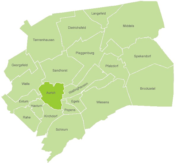 Aurich Karte